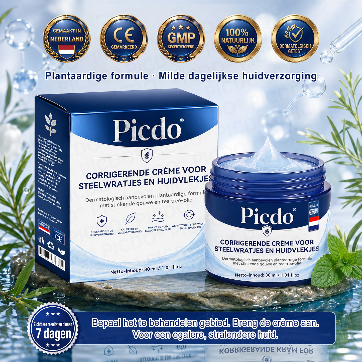 𝐏𝐢𝐜𝐝𝐨® 𝟕-𝐃𝐚𝐠𝐞𝐧 𝐇𝐮𝐢𝐝𝐥𝐢𝐩𝐣𝐞𝐬- & 𝐕𝐥𝐞𝐤𝐤𝐞𝐧𝐯𝐞𝐫𝐰𝐢𝐣𝐝𝐞𝐫𝐢𝐧𝐠𝐬𝐜𝐫è𝐦𝐞 (Pijnloze Formule – Zonder Littekens)🌹
