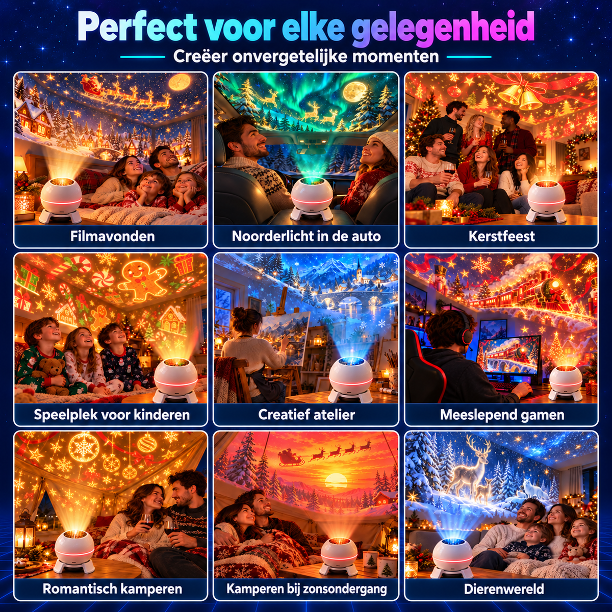 Officiële winkel |🎁🎁🎁 SCNDR® slimme holografische projector (HD Smart Dynamic 5D)