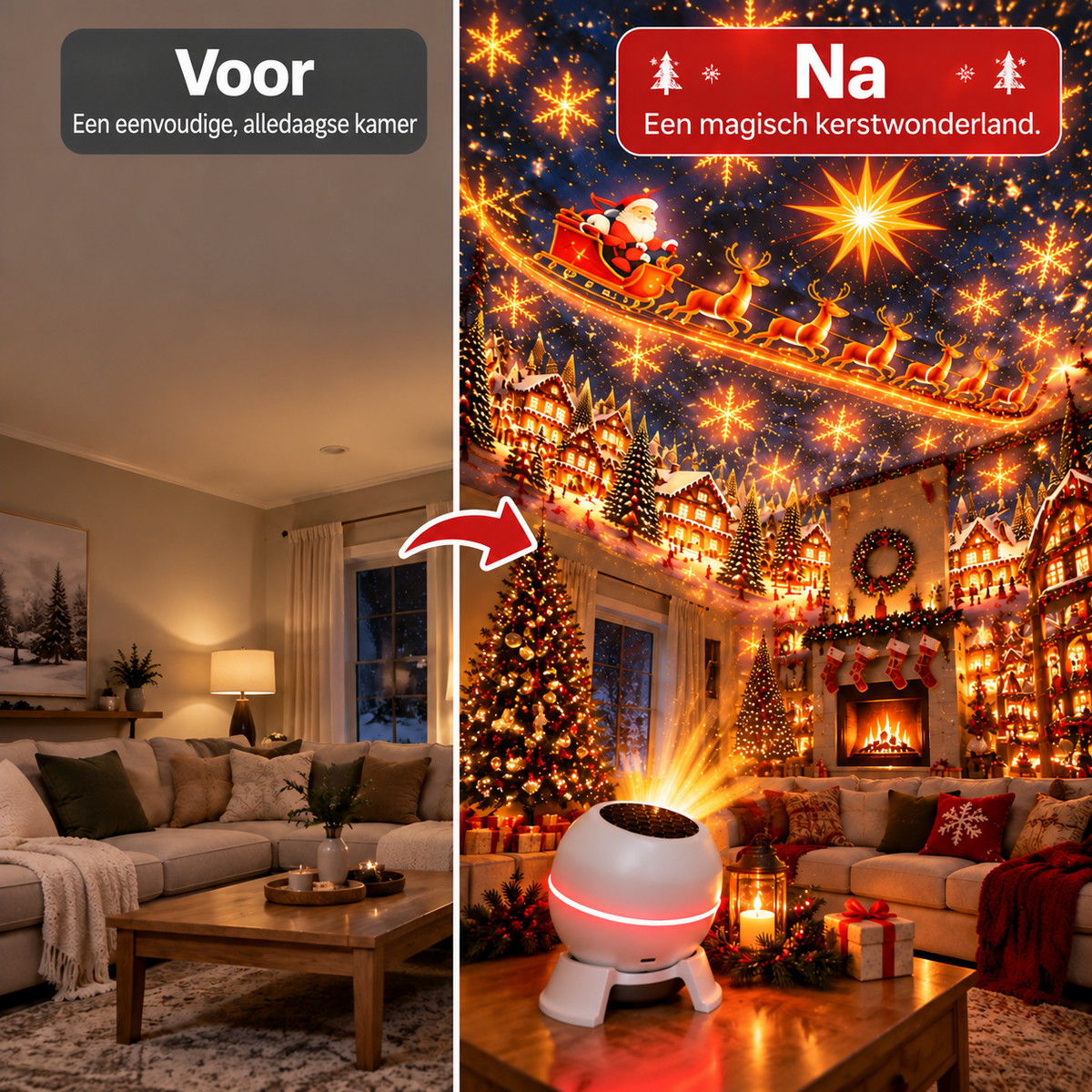 Officiële winkel |🎁🎁🎁 SCNDR® slimme holografische projector (HD Smart Dynamic 5D)