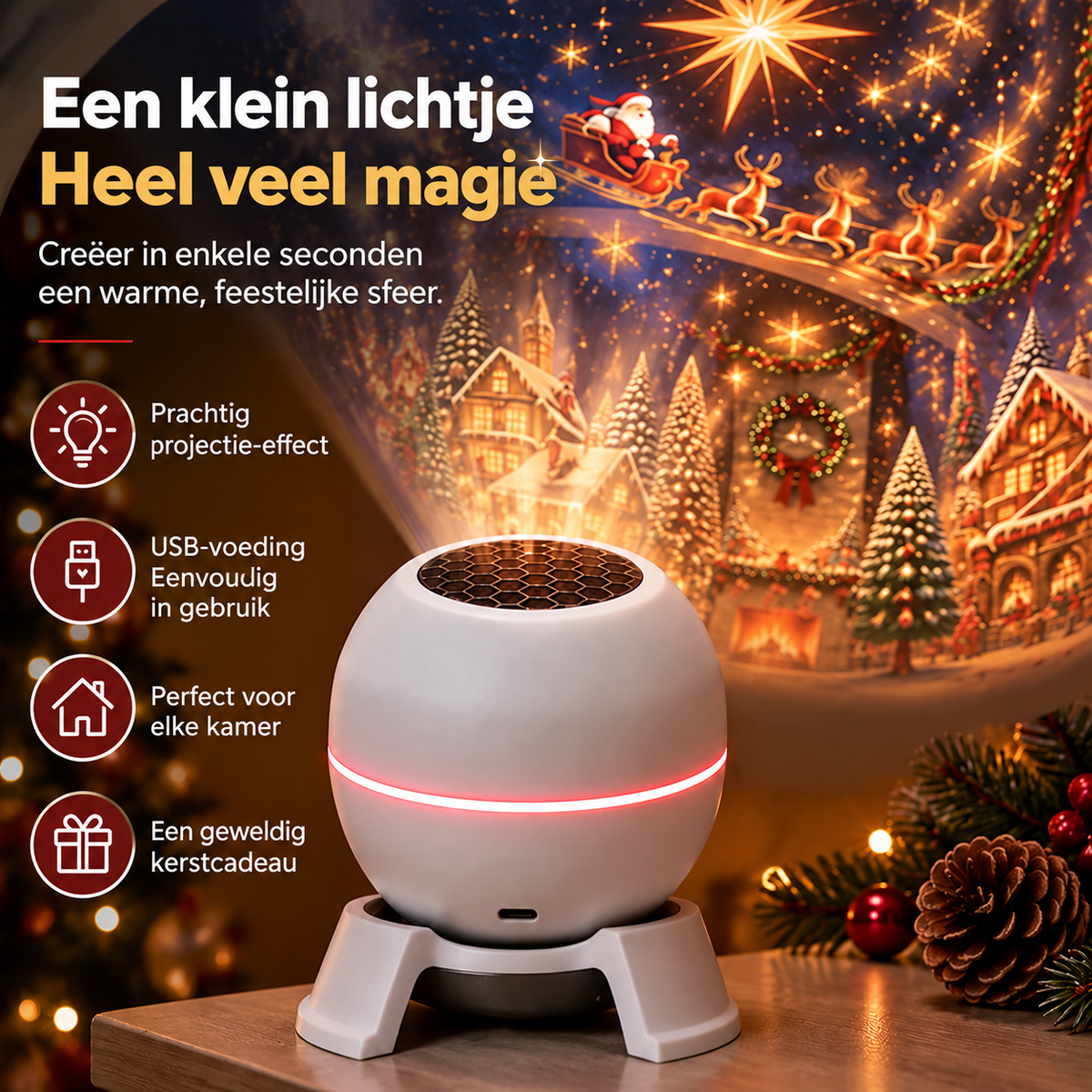 Officiële winkel |🎁🎁🎁 SCNDR® slimme holografische projector (HD Smart Dynamic 5D)