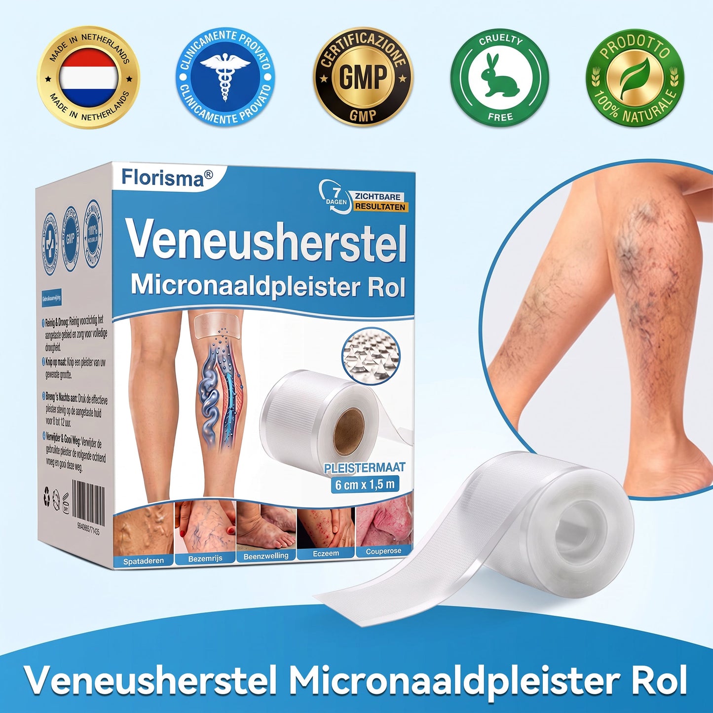 🍁💖𝐅𝐥𝐨𝐫𝐢𝐬𝐦𝐚® 𝐕𝐞𝐧𝐞𝐮𝐬𝐡𝐞𝐫𝐬𝐭𝐞𝐥 𝐌𝐢𝐜𝐫𝐨𝐧𝐚𝐚𝐥𝐝𝐩𝐥𝐞𝐢𝐬𝐭𝐞𝐫 𝐑𝐨𝐥 Directe verlichting, langdurige resultaten
