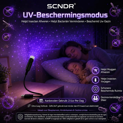 SCNDR® 🌌✨Sterrenhemel Projector - Slimme 5D Holografische Nachtlamp