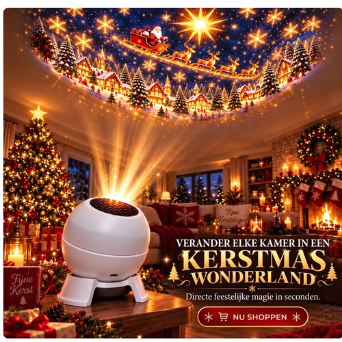 🌈🍭Draaibare kerstlichtprojector – 8 feestelijke motieven