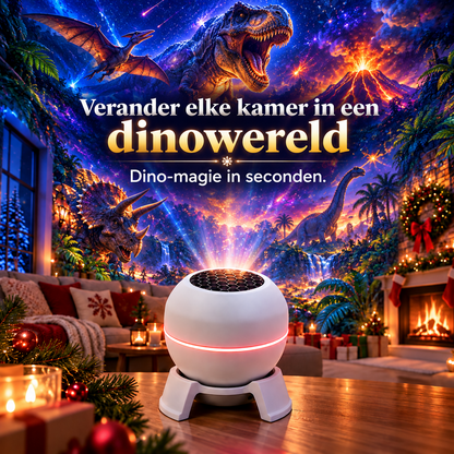 🌈🦖Draaibare kerstlichtprojector – 8 feestelijke motieven